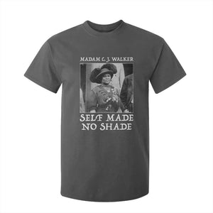 Madam CJ Walker T Shirt For Kid Self Made No Shade Female Empowerment TS12 Dark Heather Print Your Wear
