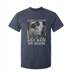 Madam CJ Walker T Shirt For Kid Self Made No Shade Female Empowerment TS12 Navy Print Your Wear