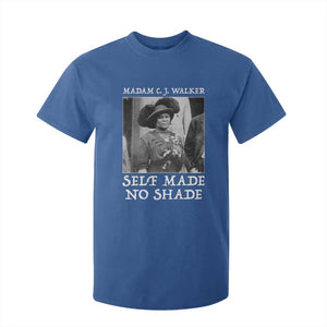 Madam CJ Walker T Shirt For Kid Self Made No Shade Female Empowerment TS12 Royal Blue Print Your Wear