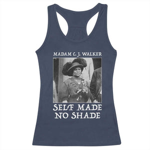 Madam CJ Walker Racerback Tank Top Self Made No Shade Female Empowerment TS12 Navy Print Your Wear