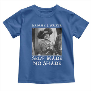 Madam CJ Walker Toddler T Shirt Self Made No Shade Female Empowerment TS12 Royal Blue Print Your Wear
