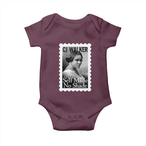 Madam CJ Walker Baby Onesie Strong Black Woman Leader TS12 Maroon Print Your Wear