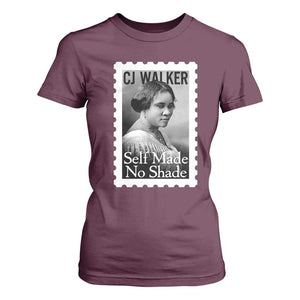 Madam CJ Walker T Shirt For Women Strong Black Woman Leader TS12 Maroon Print Your Wear