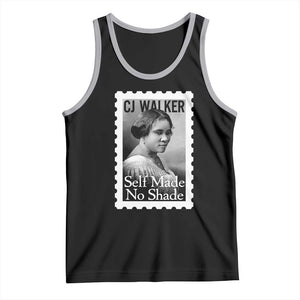 Madam CJ Walker Tank Top Strong Black Woman Leader TS12 Black Athletic Heather Print Your Wear