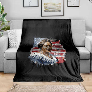 Madam CJ Walker Patriotic Throw Blanket Strong Black Woman Leader TS12 Print Your Wear