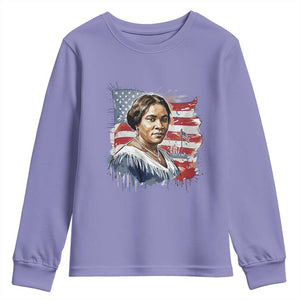 Madam CJ Walker Patriotic Youth Sweatshirt Strong Black Woman Leader TS12 Violet Print Your Wear