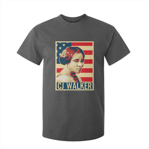 Madam CJ Walker Patriotic T Shirt For Kid Black History Month Gift TS12 Dark Heather Print Your Wear