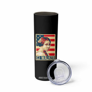Madam CJ Walker Patriotic Skinny Tumbler Black History Month Gift TS12 Print Your Wear