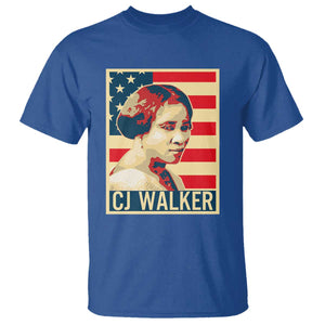 Madam CJ Walker Patriotic T Shirt Black History Month Gift TS12 Royal Blue Print Your Wear