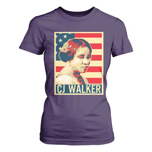 Madam CJ Walker Patriotic T Shirt For Women Black History Month Gift TS12 Purple Print Your Wear