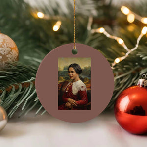 Madam CJ Walker Mona Lisa Ceramic Ornament Black History Month Gift TS12 1pc Mocha Print Your Wear