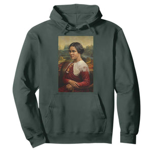 Madam CJ Walker Mona Lisa Hoodie Black History Month Gift TS12 Dark Forest Green Print Your Wear