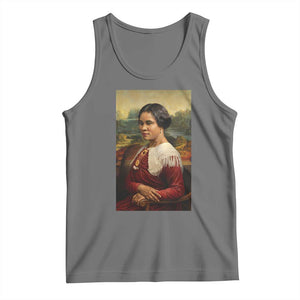 Madam CJ Walker Mona Lisa Tank Top Black History Month Gift TS12 Black Heather Print Your Wear