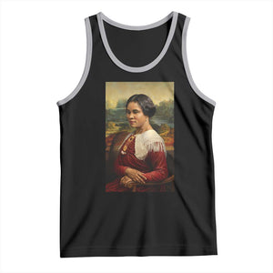 Madam CJ Walker Mona Lisa Tank Top Black History Month Gift TS12 Black Athletic Heather Print Your Wear