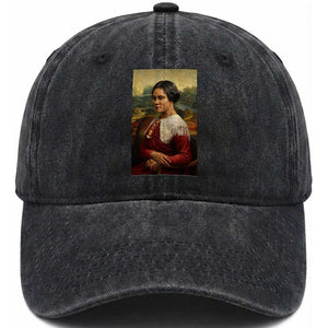 Madam CJ Walker Mona Lisa Washed Cotton Baseball Cap Black History Month Gift TS12 Print Your Wear