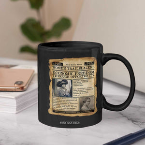Madam CJ Walker Vintage Newspaper Style Coffee Mug Economic Freedom Through Opportunity TS12 Print Your Wear