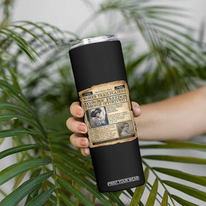 Madam CJ Walker Vintage Newspaper Style Skinny Tumbler Economic Freedom Through Opportunity TS12 Print Your Wear
