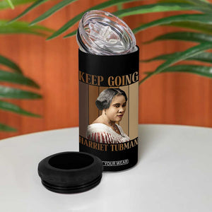 Madam CJ Walker Keep Going Retro Poster 4 in 1 Can Cooler Tumbler Black History Month Gift TS12 Print Your Wear