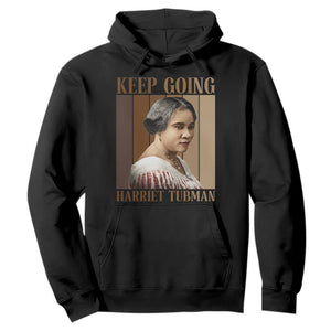Madam CJ Walker Keep Going Retro Poster Hoodie Black History Month Gift TS12 Black Print Your Wear