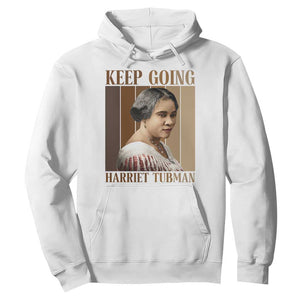 Madam CJ Walker Keep Going Retro Poster Hoodie Black History Month Gift TS12 White Print Your Wear
