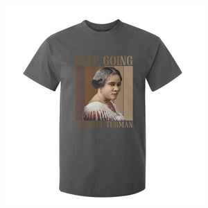 Madam CJ Walker Keep Going Retro Poster T Shirt For Kid Black History Month Gift TS12 Dark Heather Print Your Wear