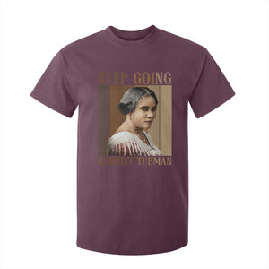 Madam CJ Walker Keep Going Retro Poster T Shirt For Kid Black History Month Gift TS12 Maroon Print Your Wear