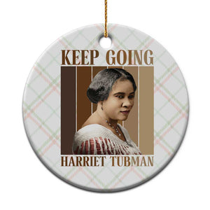 Madam CJ Walker Keep Going Retro Poster Ceramic Ornament Black History Month Gift TS12 1pc Christmas Plaid Print Your Wear