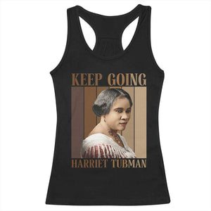 Madam CJ Walker Keep Going Retro Poster Racerback Tank Top Black History Month Gift TS12 Black Print Your Wear