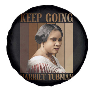 Madam CJ Walker Keep Going Retro Poster Spare Tire Cover Black History Month Gift TS12 Print Your Wear