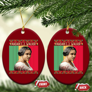 Madam CJ Walker Retro Sunset Ceramic Ornament Strong Black Woman Leader TS12 Print Your Wear