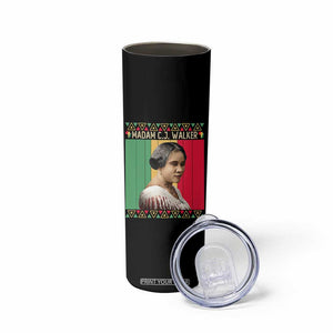 Madam CJ Walker Retro Sunset Skinny Tumbler Strong Black Woman Leader TS12 Print Your Wear