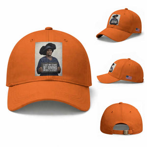 Madam CJ Walker Quote Baseball Cap I Got My Start By Giving Myself A Start TS12 Baseball Cap Universal Fit Orange Print Your Wear