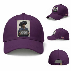 Madam CJ Walker Quote Baseball Cap I Got My Start By Giving Myself A Start TS12 Baseball Cap Universal Fit Purple Print Your Wear