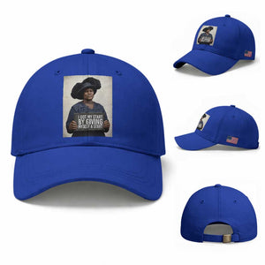Madam CJ Walker Quote Baseball Cap I Got My Start By Giving Myself A Start TS12 Baseball Cap Universal Fit Royal Blue Print Your Wear