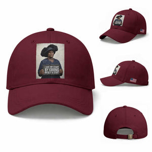 Madam CJ Walker Quote Baseball Cap I Got My Start By Giving Myself A Start TS12 Baseball Cap Universal Fit Maroon Print Your Wear