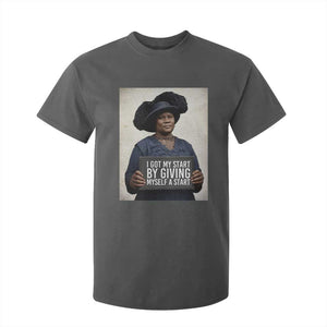 Madam CJ Walker Quote T Shirt For Kid I Got My Start By Giving Myself A Start TS12 Dark Heather Print Your Wear