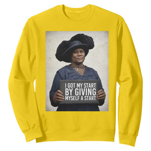 Madam CJ Walker Quote Sweatshirt I Got My Start By Giving Myself A Start TS12 Daisy Print Your Wear