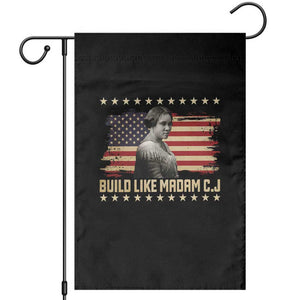 Build Like Madam CJ Walker Garden Flag Black History Month Gift TS12 Black Print Your Wear