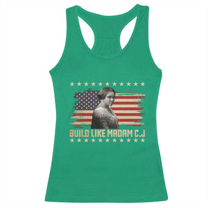 Build Like Madam CJ Walker Racerback Tank Top Black History Month Gift TS12 Irish Green Print Your Wear