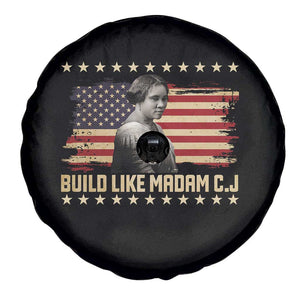 Build Like Madam CJ Walker Spare Tire Cover Black History Month Gift TS12 Print Your Wear