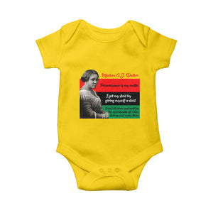 Madam CJ Walker Baby Onesie Women Empowerment Inspirational Quote TS12 Daisy Print Your Wear