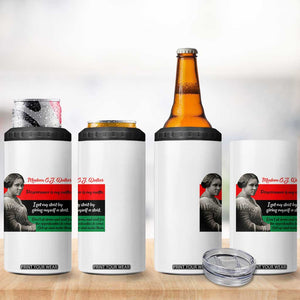 Madam CJ Walker 4 in 1 Can Cooler Tumbler Women Empowerment Inspirational Quote TS12 Print Your Wear