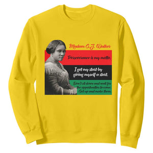 Madam CJ Walker Sweatshirt Women Empowerment Inspirational Quote TS12 Daisy Print Your Wear