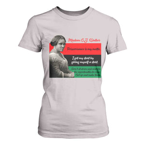 Madam CJ Walker T Shirt For Women Women Empowerment Inspirational Quote TS12 Ice Gray Print Your Wear