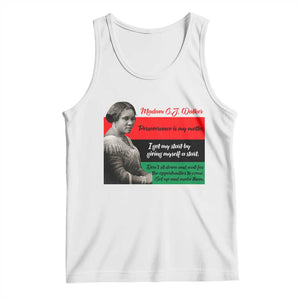 Madam CJ Walker Tank Top Women Empowerment Inspirational Quote TS12 White Print Your Wear