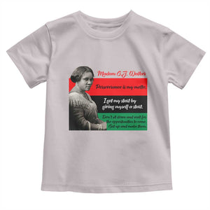 Madam CJ Walker Toddler T Shirt Women Empowerment Inspirational Quote TS12 Ice Gray Print Your Wear