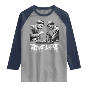 MLK And Malcolm X Raglan Shirt They Not Like Us African American Heritage Gift TS12 Sport Gray Navy Print Your Wear