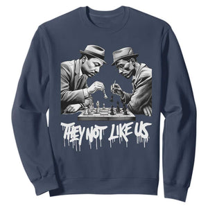 MLK And Malcolm X Sweatshirt They Not Like Us African American Heritage Gift TS12 Navy Print Your Wear