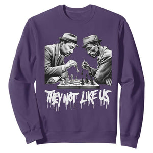 MLK And Malcolm X Sweatshirt They Not Like Us African American Heritage Gift TS12 Purple Print Your Wear