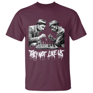 MLK And Malcolm X T Shirt They Not Like Us African American Heritage Gift TS12 Maroon Print Your Wear